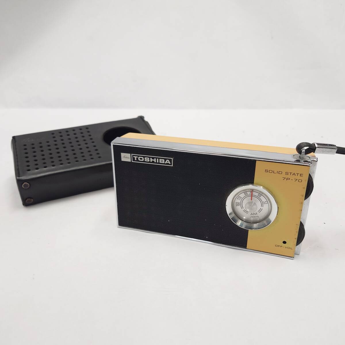 動作品 東芝 7P-70 AM ラジオ トランジスター7 transistor7 レトロ ヴィンテージ TOSHIBA 現状品