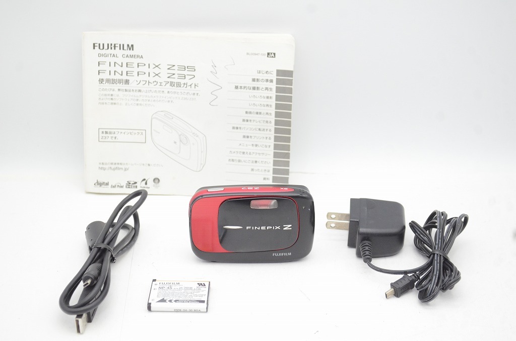 【適格請求書発行】FUJIFILM フジフィルム FinePix Z37 コンパクトデジタルカメラ レッド＆ブラック【アルプスカメラ】250902q