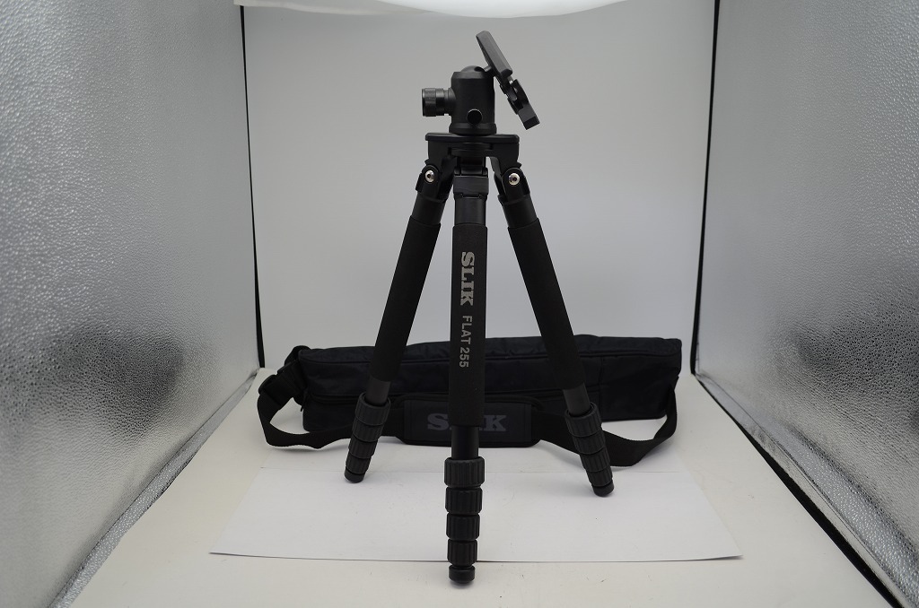 【適格請求書発行】美品 SLIK スリック FLAT 255 三脚 + SBH-300DQ 雲台 ケース付【アルプスカメラ】250915d
