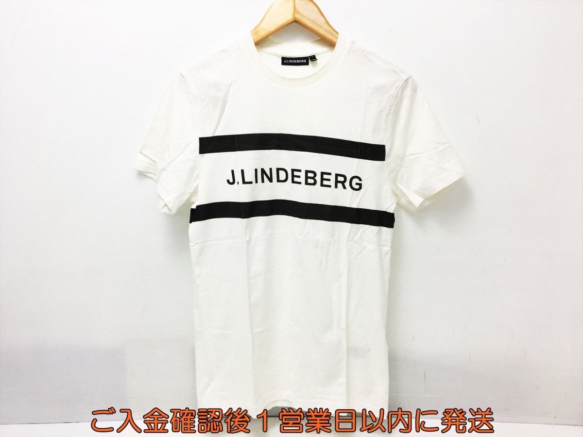【1円】ゴルフ J.LINDEBERG ジェイリンドバーグ 半袖 シャツ 白 ホワイト S メンズ ゴルフウェア P02-099tm/F3