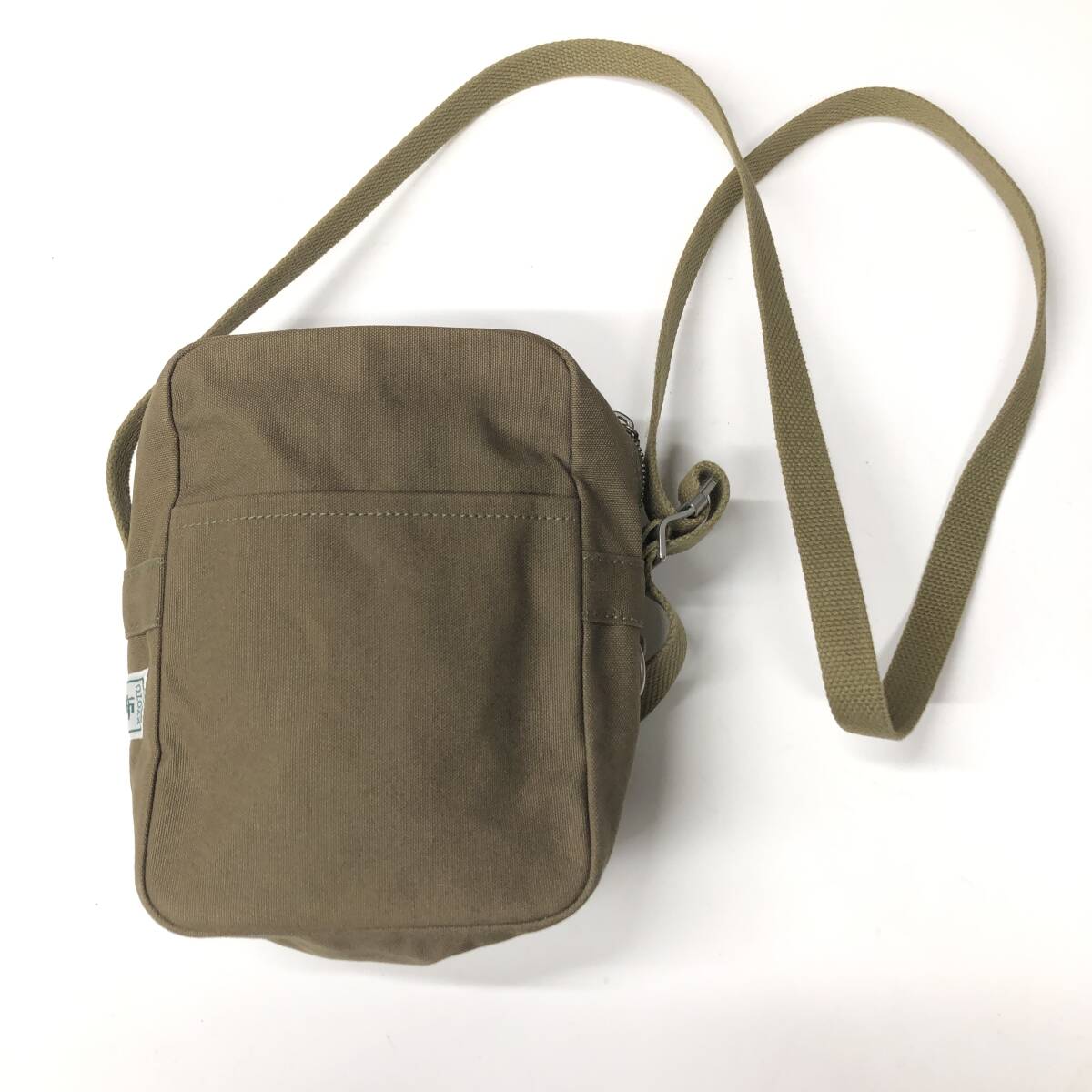 信三郎帆布 ショルダーバッグ　ボックスファスナー オリーブ S-11 