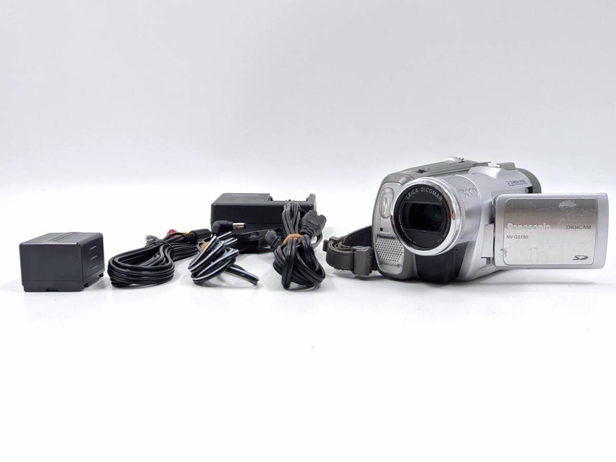 ★☆中古 良品 Panasonic NV-GS150 パナソニック デジタルビデオカメラ 動作確認/点検清掃済 miniDVテープのダビングに最適 S-1496-40☆★