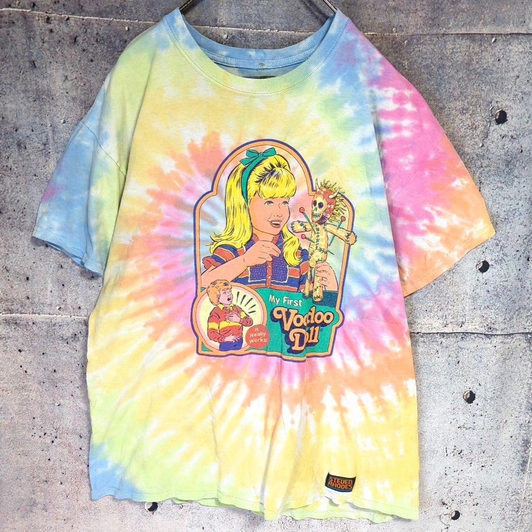STEVEN RHODES Voodoo Doll ヴィンテージ タイダイ Tシャツ スティーブンローズ オーストラリア ブリスベン アメカジ