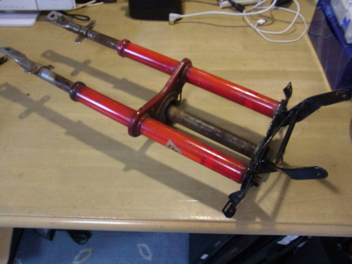 ★希少★ホンダロードフォックス　TB10 純正フロントフォーク一式　トップブリッジ付　取り外し品★