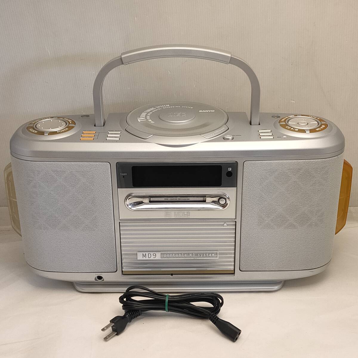 091601●ジャンク品 SANYO サンヨー CD/MDラジカセ PH-MD9 CD再生のみ可●