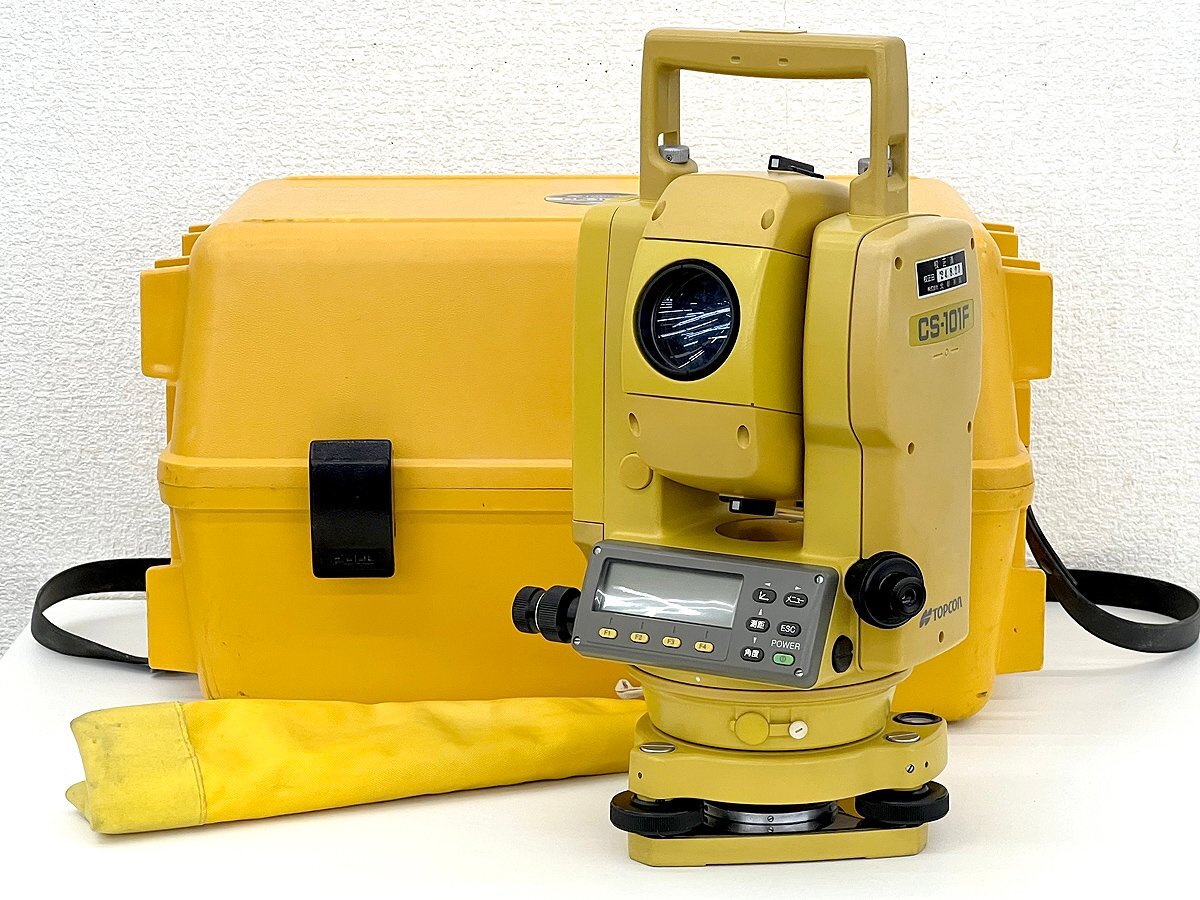 TOPCON/トプコン トータルステーション CS-101F 現状品 測量機 測定器 測量 角度計 ケース付き