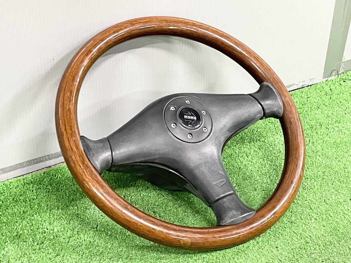 【希少！！】ダイハツ 純正オプション モモステアリング 品番：MOMO 10-97 ウッドステアリング ミラ ミラジーノ 即納可能