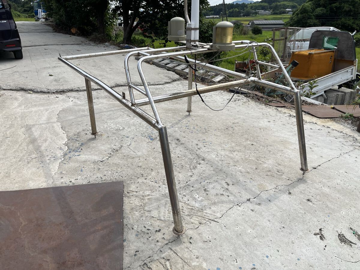 ステンレス　オーニング　架台　引き取り限定