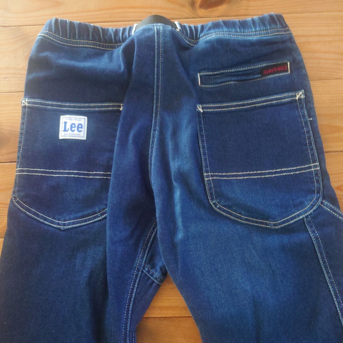 ★レア品 美品 Lee × GRAMICCI別注 LM4741 GRAMiCCi PAINTER CROPPED PANTS ペインターパンツ クロップドパンツ 濃紺デニム Mサイズ★