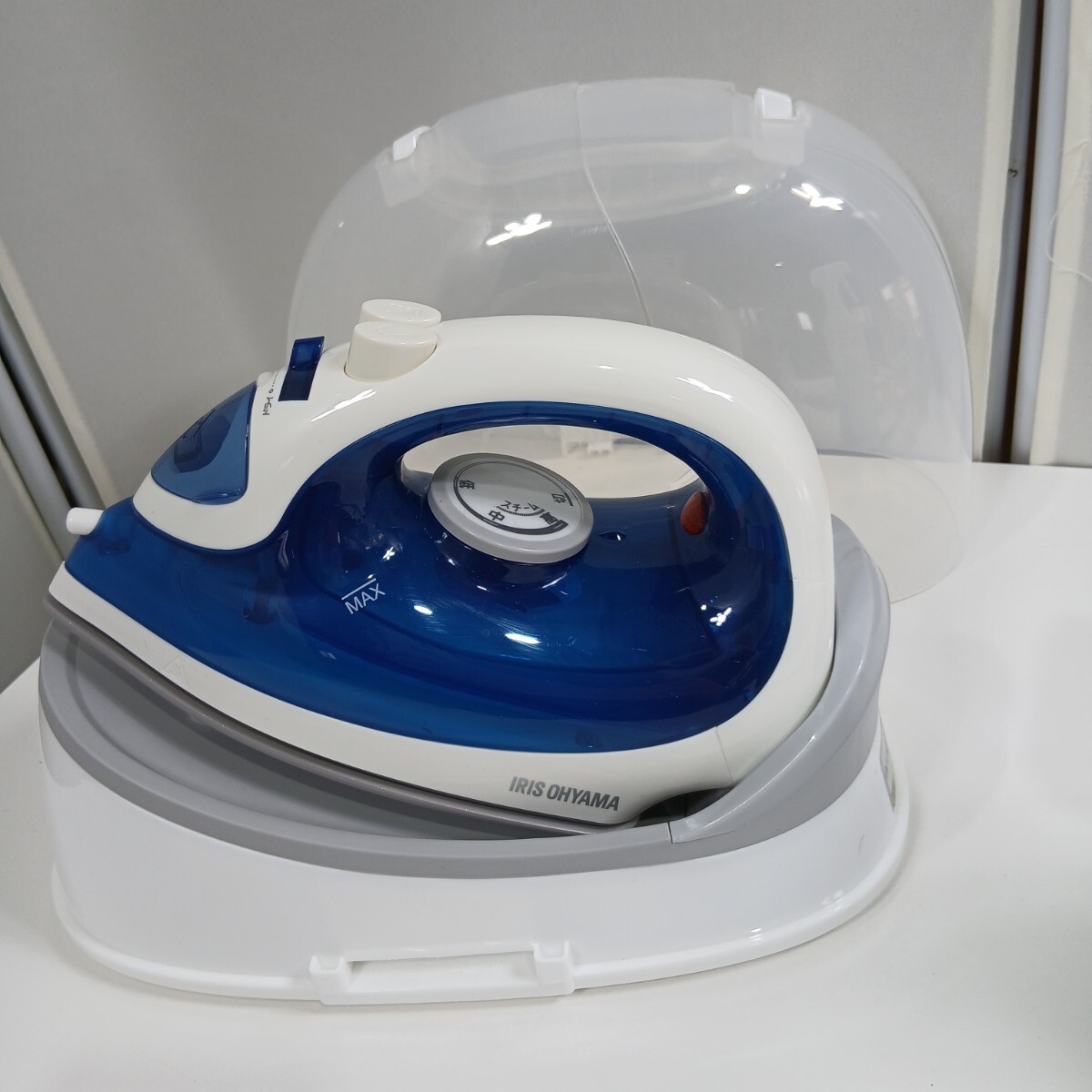 #313 美品☆IRIS OHYAMA アイリスオーヤマ コードレススチームアイロン ダイアモンドコート/2023年製/和歌山県にて引き取り大歓迎