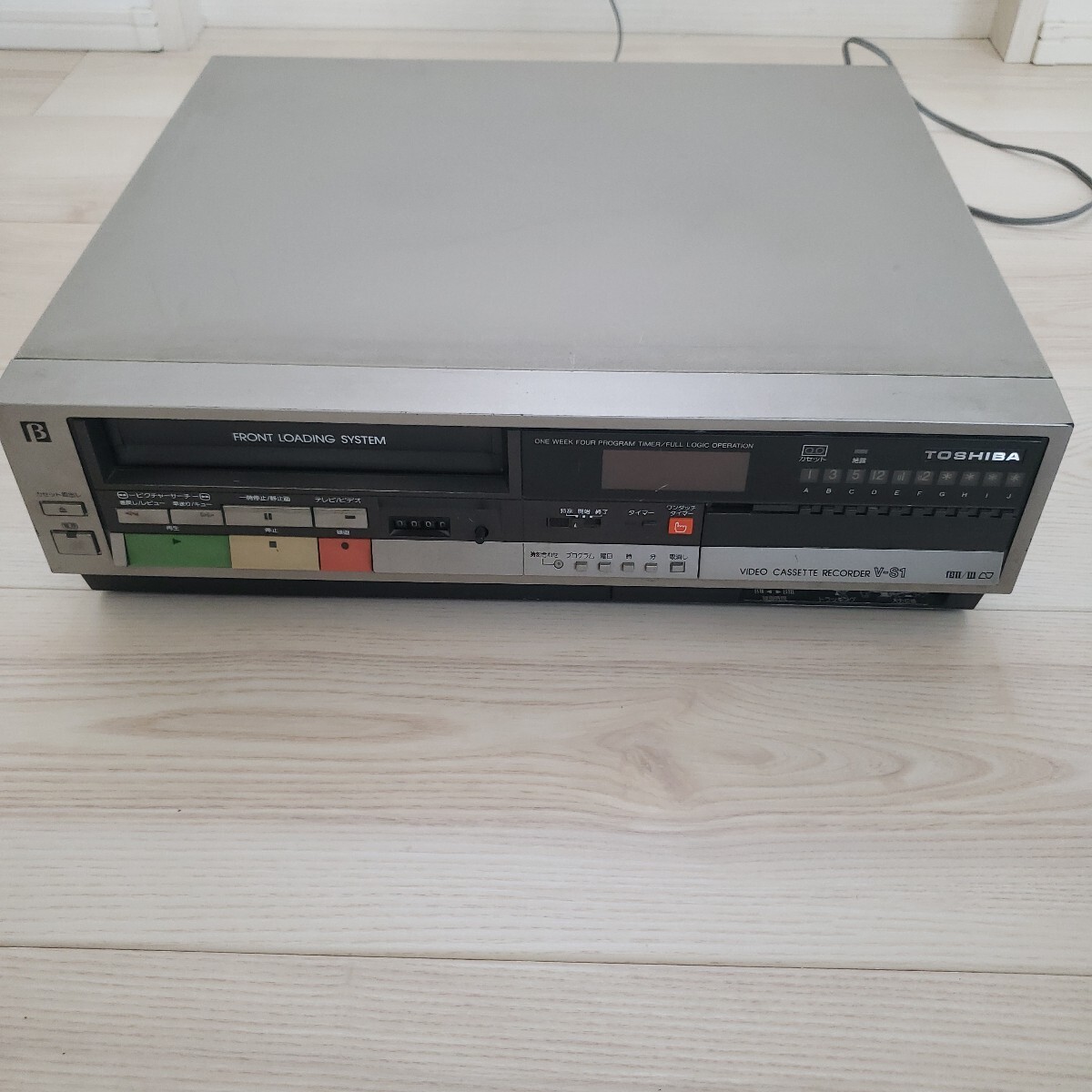 TOSHIBA V-S1 ビデオカセットレコーダー ベータビデオデッキ 昭和レトロ 美品 動作未確認