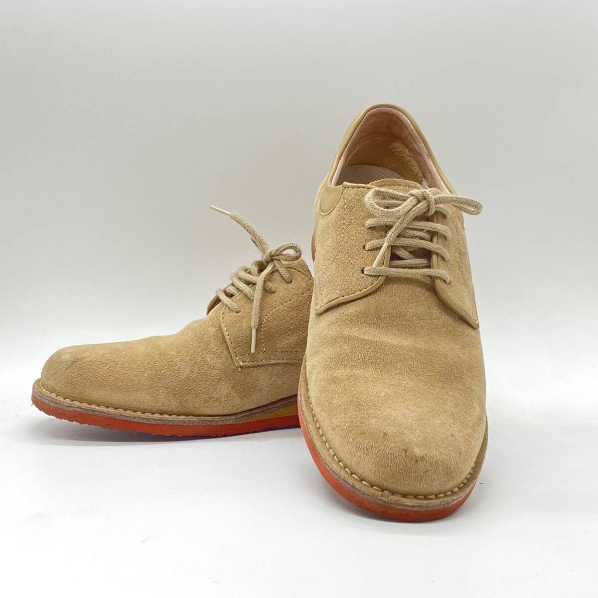 USED Hush Puppies ハッシュパピー 23.5ｃｍ 革 カジュアル L-2842 スエード ベージュ 軽量