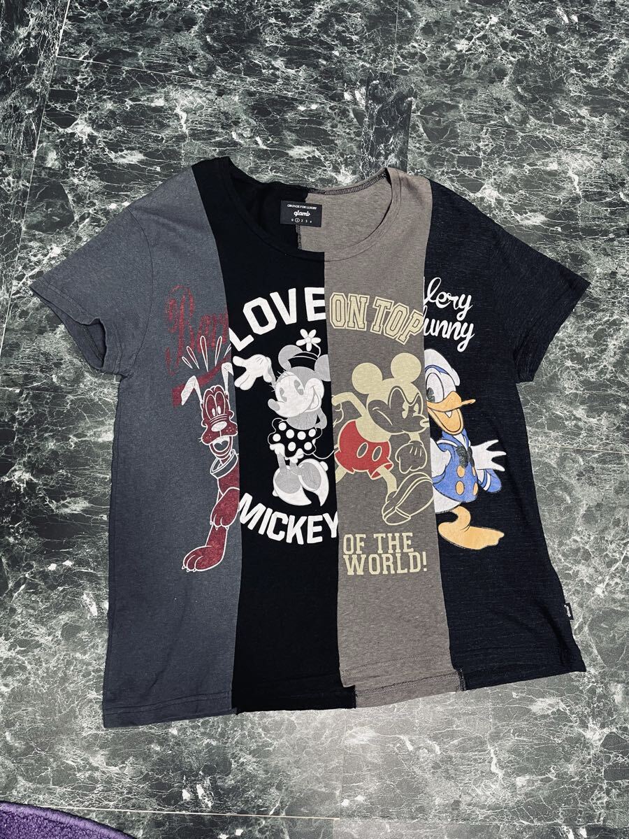 glamb 半袖Tシャツ ディズニー　ミッキー　再構築　リメイク　グラム　1