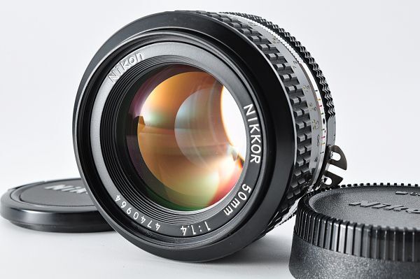 Nikon ニコン Ai NIKKOR 50mm F1.4単焦点 レンズ キャップ付＃72