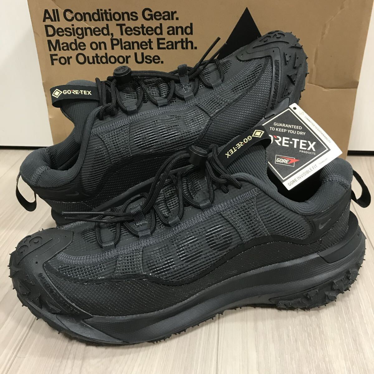 NIKE ACG MOUNTAIN FLY 2 LOW GTX GORE TEX TRIPLE BLACK ALL ナイキ エーシージー マウンテン フライ ゴアテックス トリプル ブラック