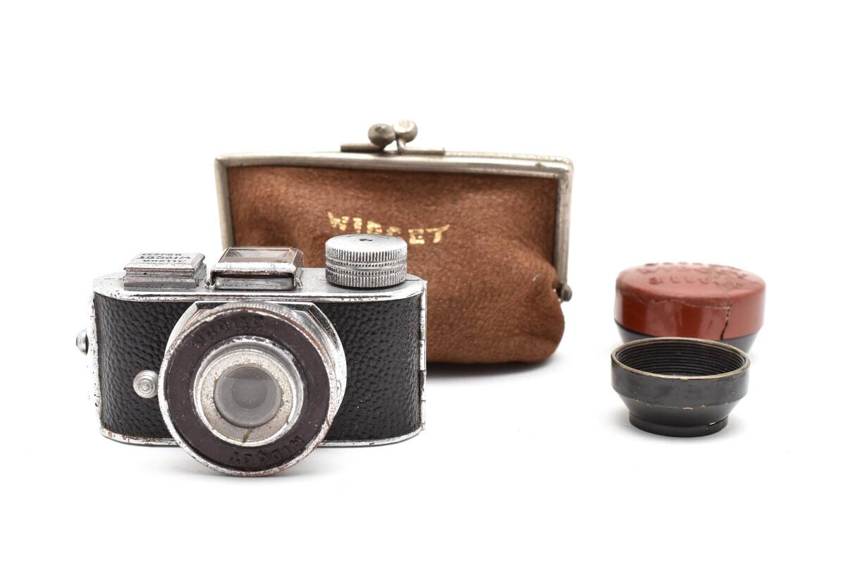 希少＊MIDGET ミゼット jiloua 豆カメラ ミニチュア ミニカメラ アンティーク 専用ケース フィルター付