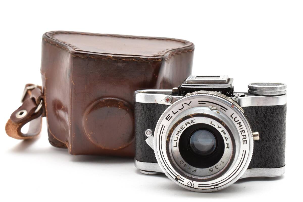 希少＊ELJY LUMIERE LYPAR 40mm F3.5 カメラ ミニカメラ 豆カメラ アンティーク ケース付