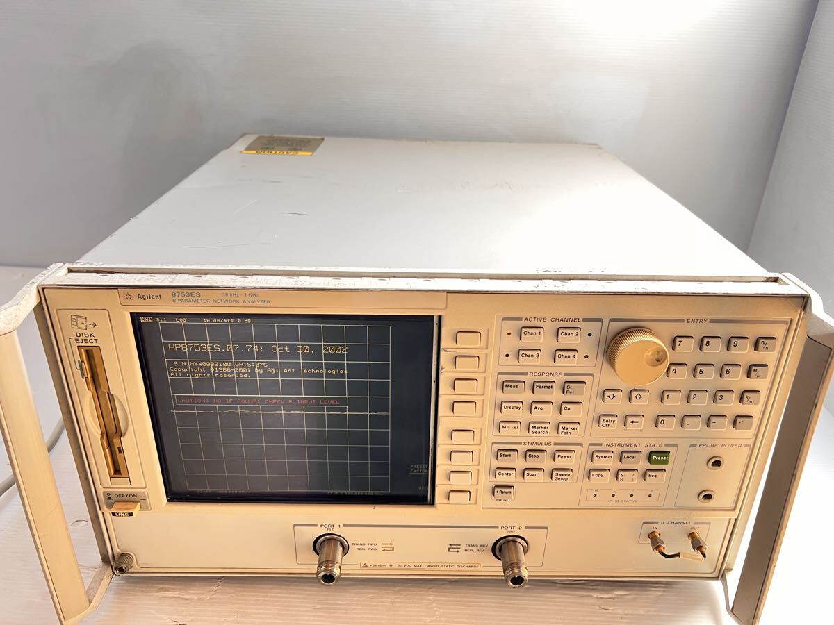 Agilent 8753ES アジレント ネットワークアナライザー 8753ES S-PARAMETER NETWORK ANALYZER ※通電OK