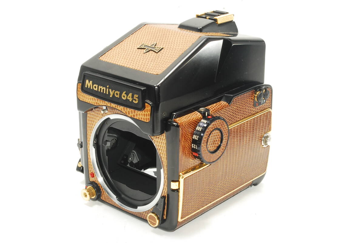 ★Limited Model 限定300台★MAMIYA マミヤ M645 1000S Golden Lizard GOLD ゴールド AEプリズプファインダー 中判カメラ z753
