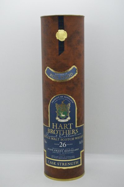 【空箱】HART BROTHERS GLENGRANT ハート ブラザーズ グレングラント 26年 スコッチ コレクション マニア ウイスキー 丸缶 空き箱