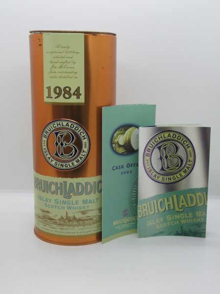 【空箱】BRUICHLADDICH ブルイックラディ 1984 スコッチ コレクション マニア ウイスキー 丸缶 空き箱