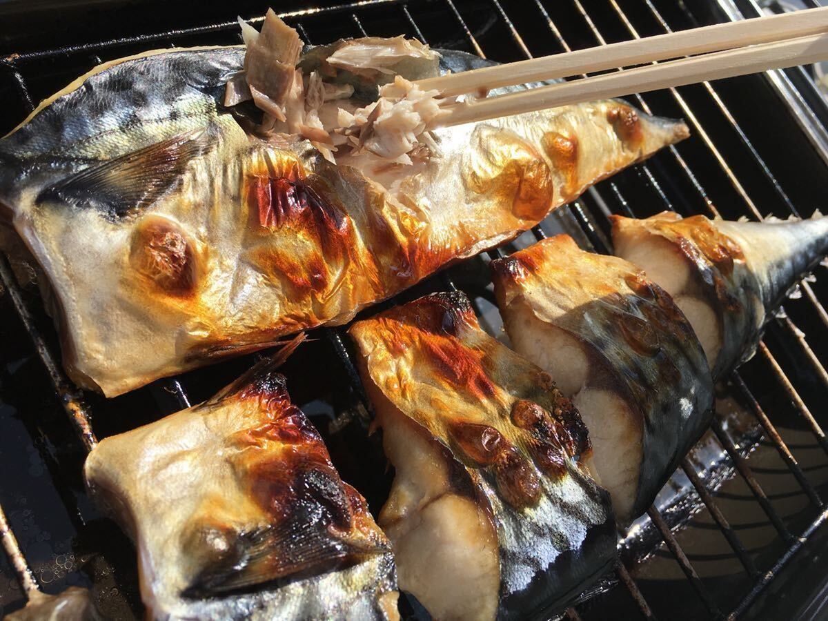 ごはんのおとも専用ごはん泥棒　塩サバかうま左衛門　2尾（4枚のお届け）