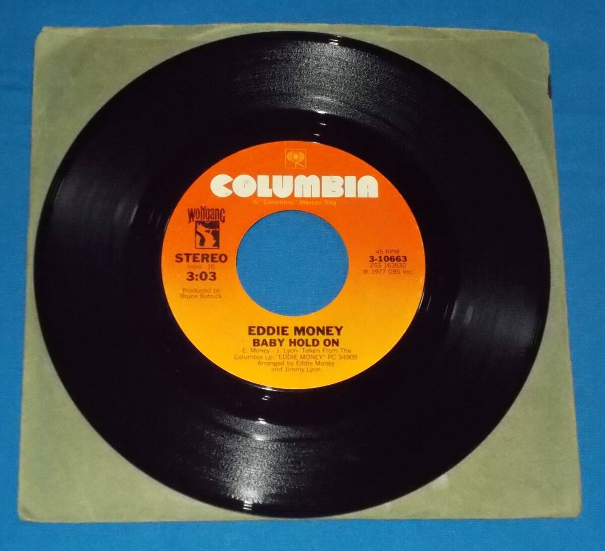 ☆7inch EP★US盤●EDDIE MONEY/エディ・マネー「Baby Hold On/ベイビー・ホールド・オン」70s名曲!●