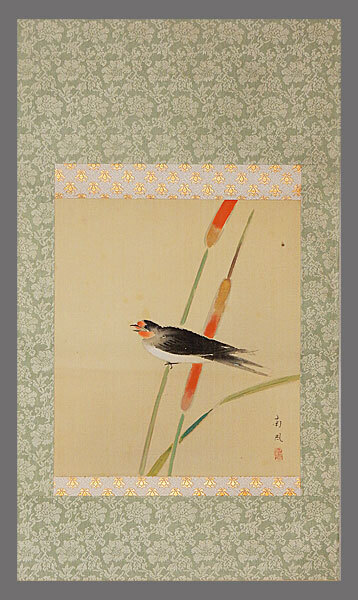 【真作】■堅山南風■花鳥図■花鳥画を得意とした画家■肉筆■掛軸■掛け軸■日本画■