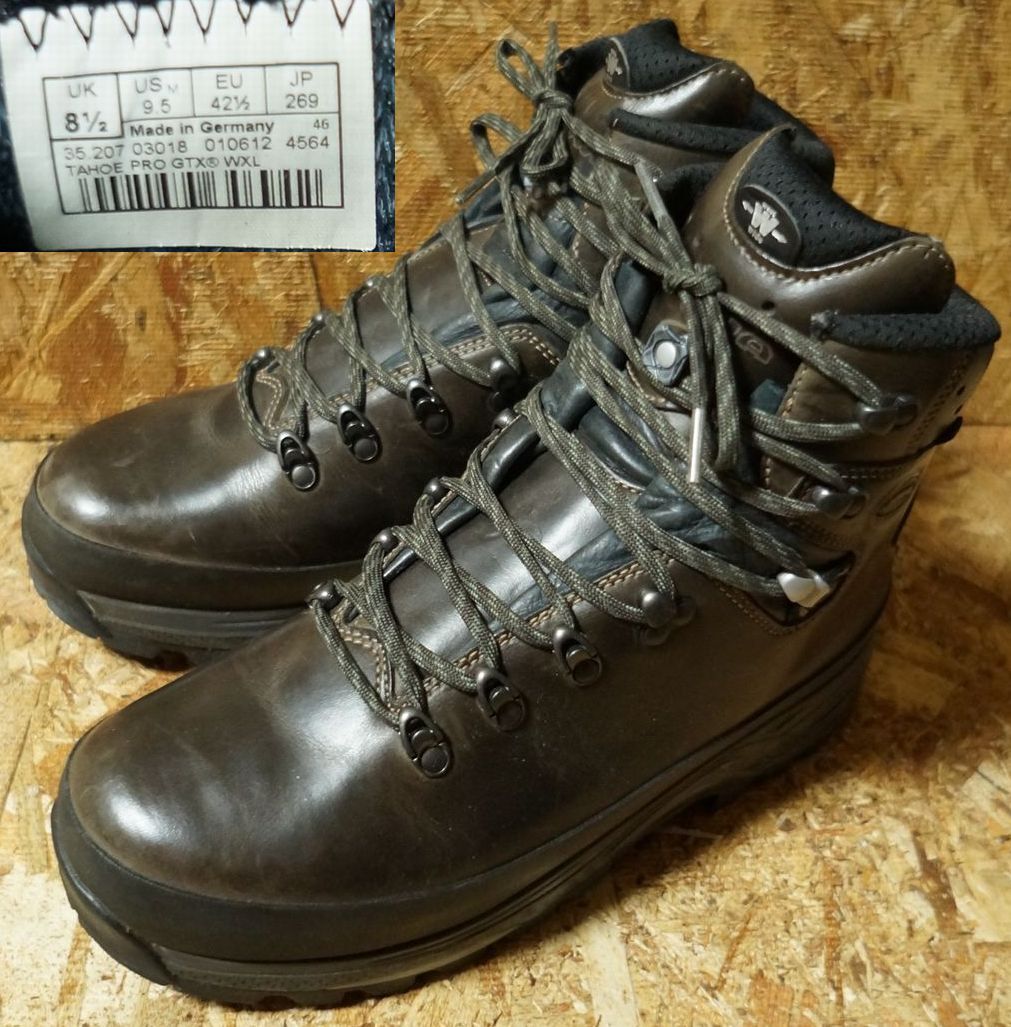 ドイツ製 良品 LOWA TAHOE PRO GTX WXL 本革防水GORE-TEX EU42.5 JP26.9cm US9.5 UK8.5 MADE IN GARMANY ゴアテックス　ローバータホープロ