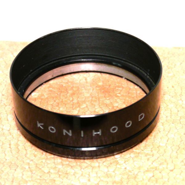 KONICA純正 KONIHOOD 49mm メタルレンズフード（中古動作品）