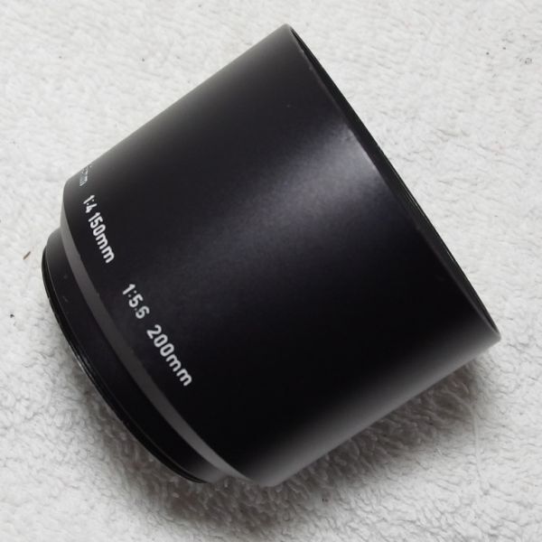 ペンタックス純正 ASAHI PENTAX Takumar 135mm F3.5/200mm F5.6用 メタルフード 49Φ（中古動作品）