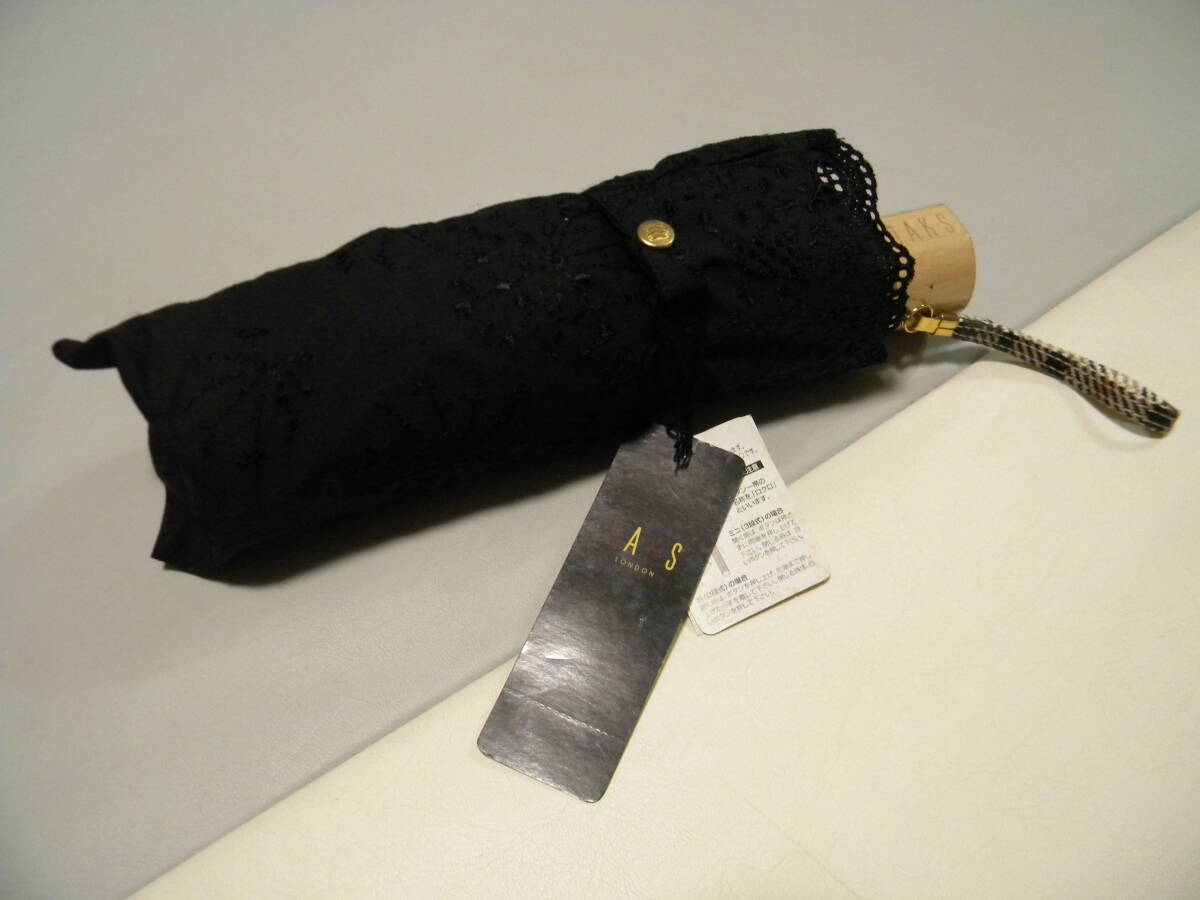 ★即決★DAKS ダックス★晴雨兼用（折り畳み傘）★UVカット（紫外線カット加工）★レース・刺繍★日本製