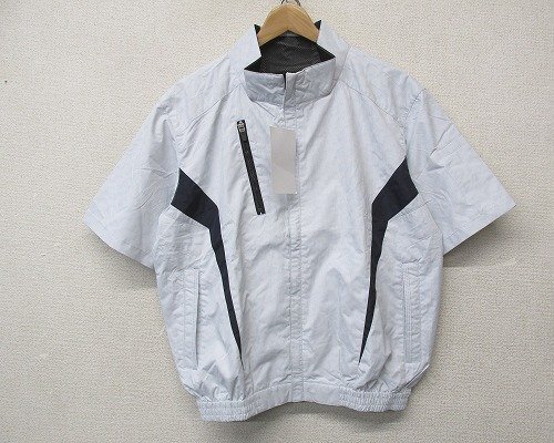 k8237：未使用*Cooling Wear 空調風神服 裏チタン加工で赤外線・UVカット #KF100 L 半袖ジャケット/ブルゾン 作業着 ：36