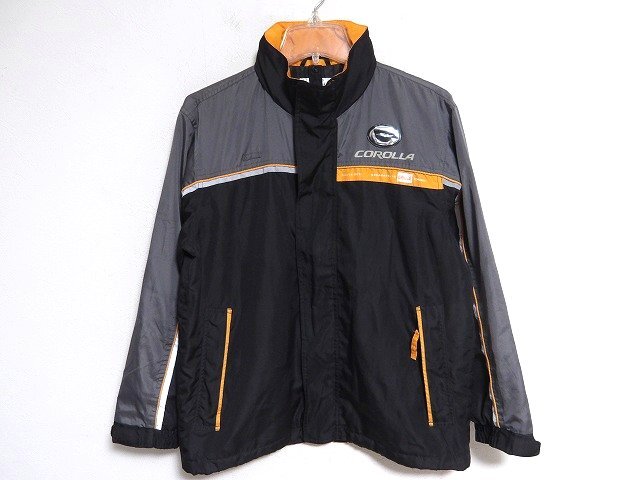 N9353:TOYOTA自動車 CAROLLA カローラ フルジップジャケット/灰黒/SS/トヨタ:6