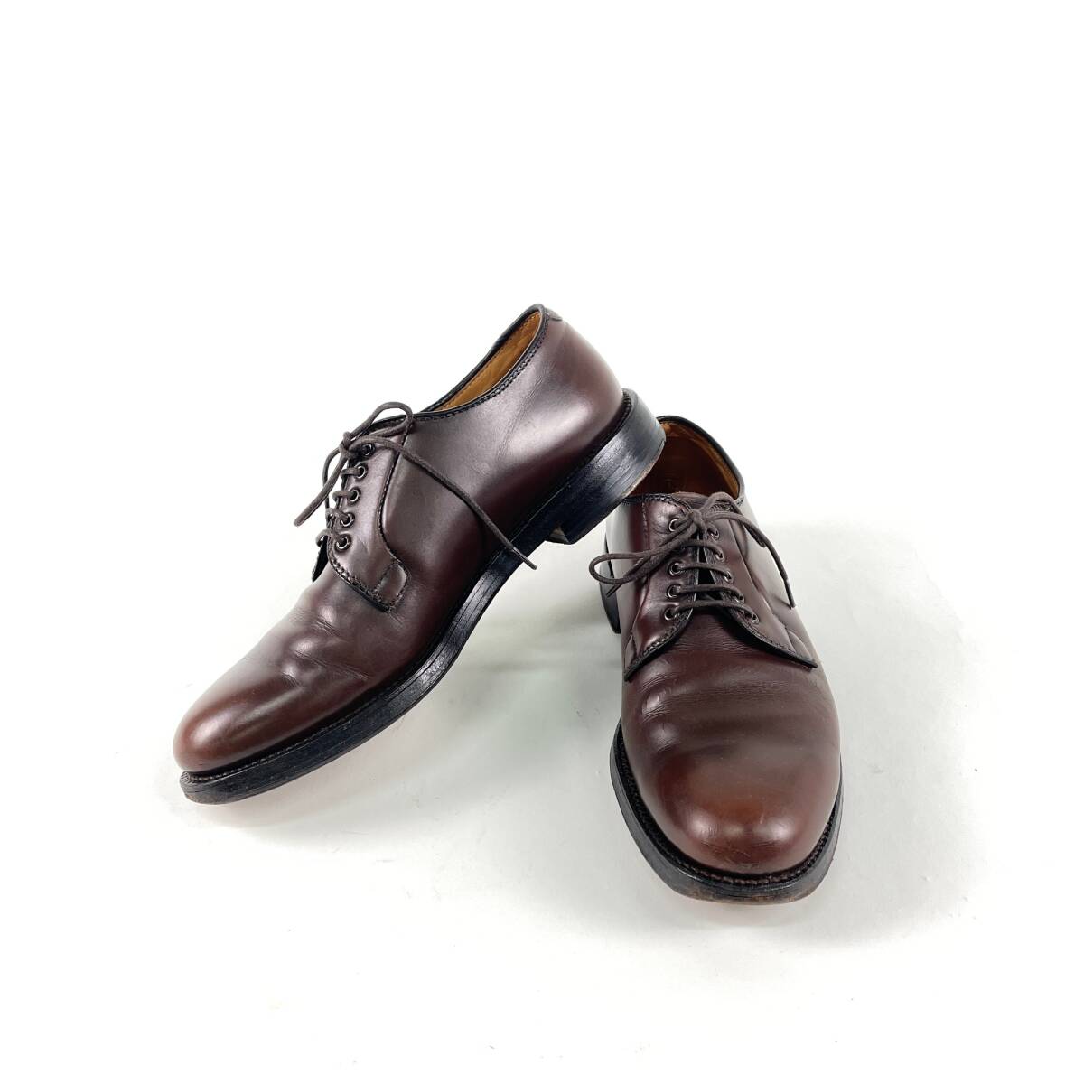 ALDEN　BROOKS　BROTHERS　オールデン　ブルックスブラザーズ　00070　プレーントゥレザーシューズ　ビジネスシューズ　7/Dワイズ　USA製