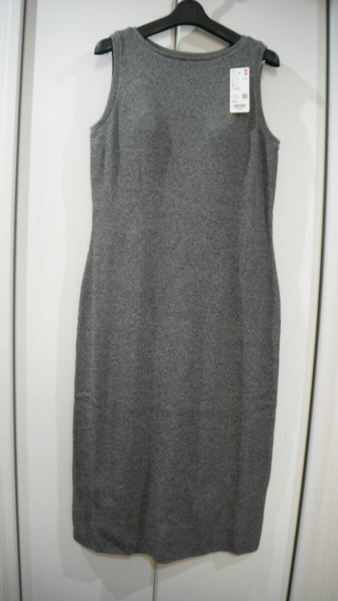 *** ユニクロ * XXL * ウォッシャブルニットブラワンピース * ノースリーブ * DARK GRAY * ブラカップ付 * オンラインサイズ * 未使用 ***