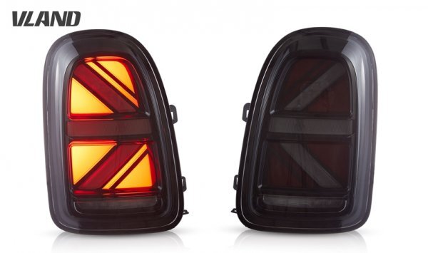 VLAND ミニ F60クロスオーバー前期用 LEDテール 流れるウインカー オープニング搭載 ユニオンジャック シーケンシャル LCI後期仕様(0528-S)