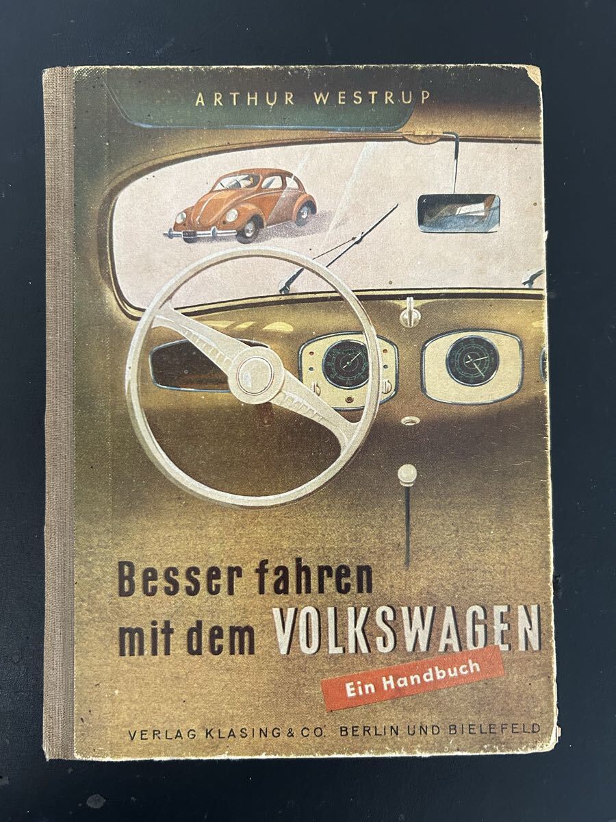空冷　VW ビートル　スプリット　ビートルの楽しみ方の本　当時もの　ドイツ語　1950年10月　ユーズドコンディション