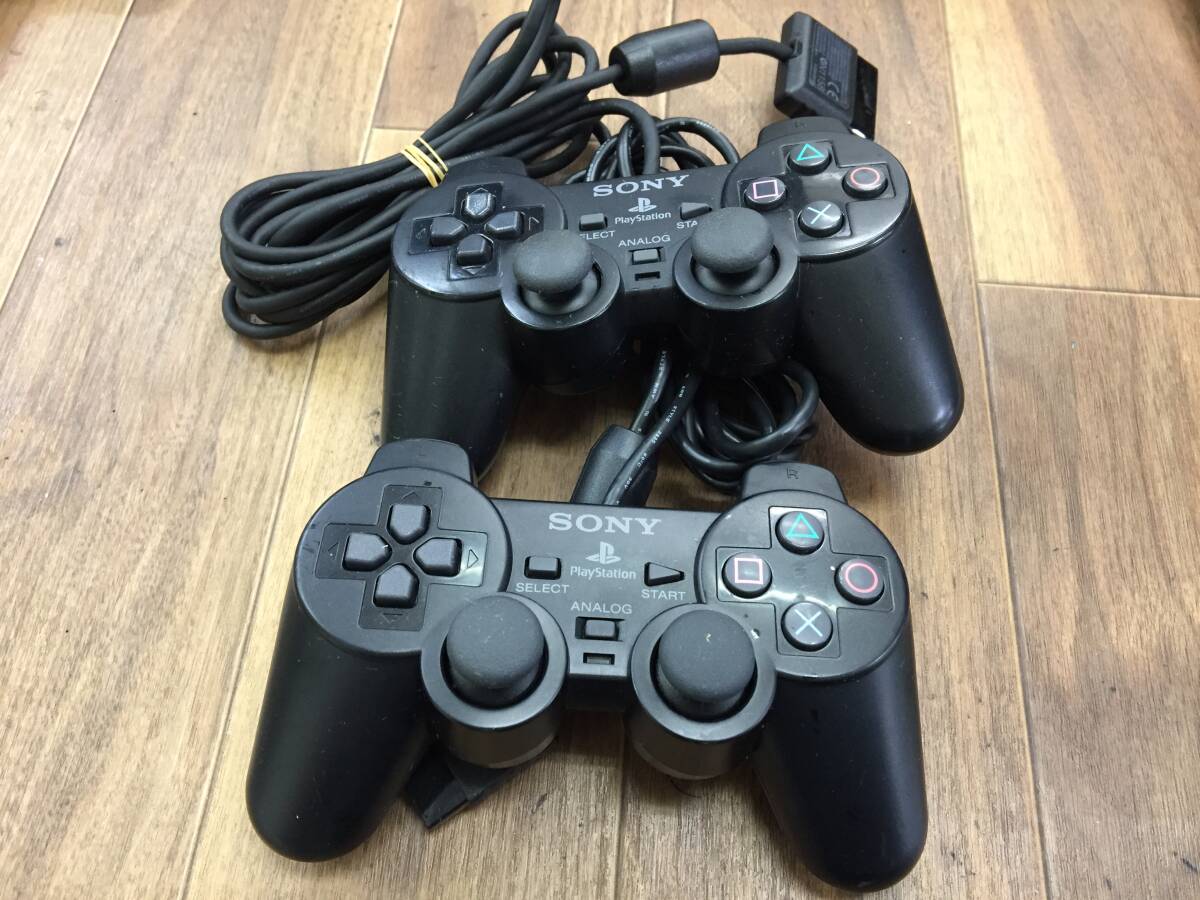 PS2 デュアルショック2 SCPH-10010 2個 動作未確認　ジャンク9230