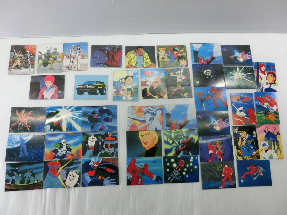 イデオン/サイコアーマーゴーバリアン/ボトムズ/ギャバン/パーマン/ヤマト/あしたのジョー/あらし/ダイラガー★ミニカード.40枚/昭和レトロ