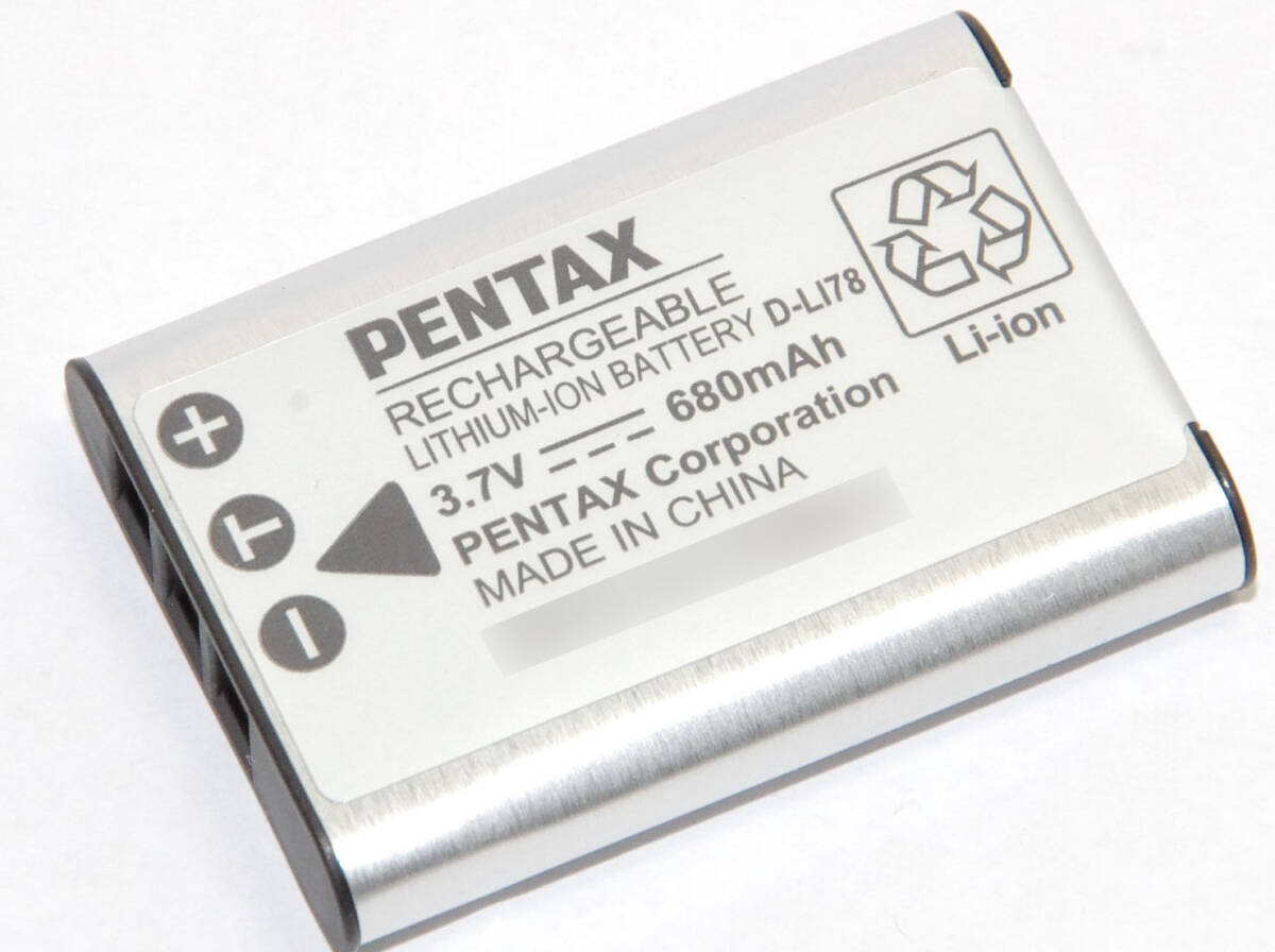 Pentax ペンタックス 純正 バッテリー D-LI78 新品 日本語