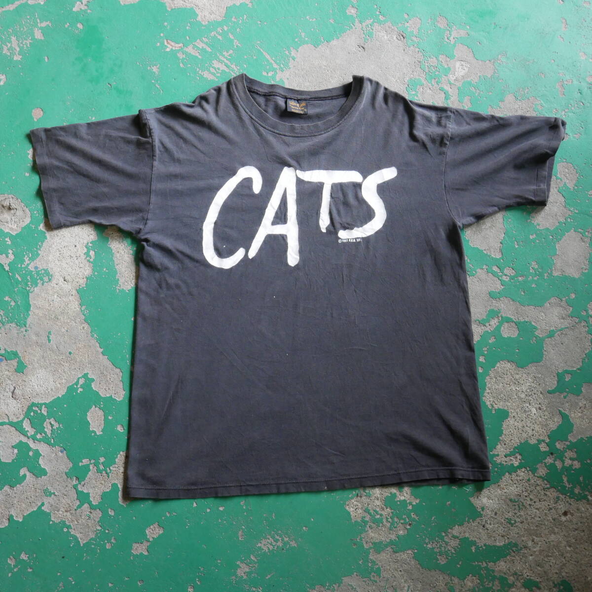 37W 80s CATS キャッツ Tシャツ S/S TEE ミュージカル USA製 映画 XLサイズ 1981年 VINTAGE ビンテージUSA古着