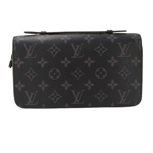 LOUIS VUITTON ルイ・ヴィトン ジッピーXL モノグラムエクリプス 長財布 セカンドバッグ クラッチバッグ ブラック 保存袋 箱付き M61698