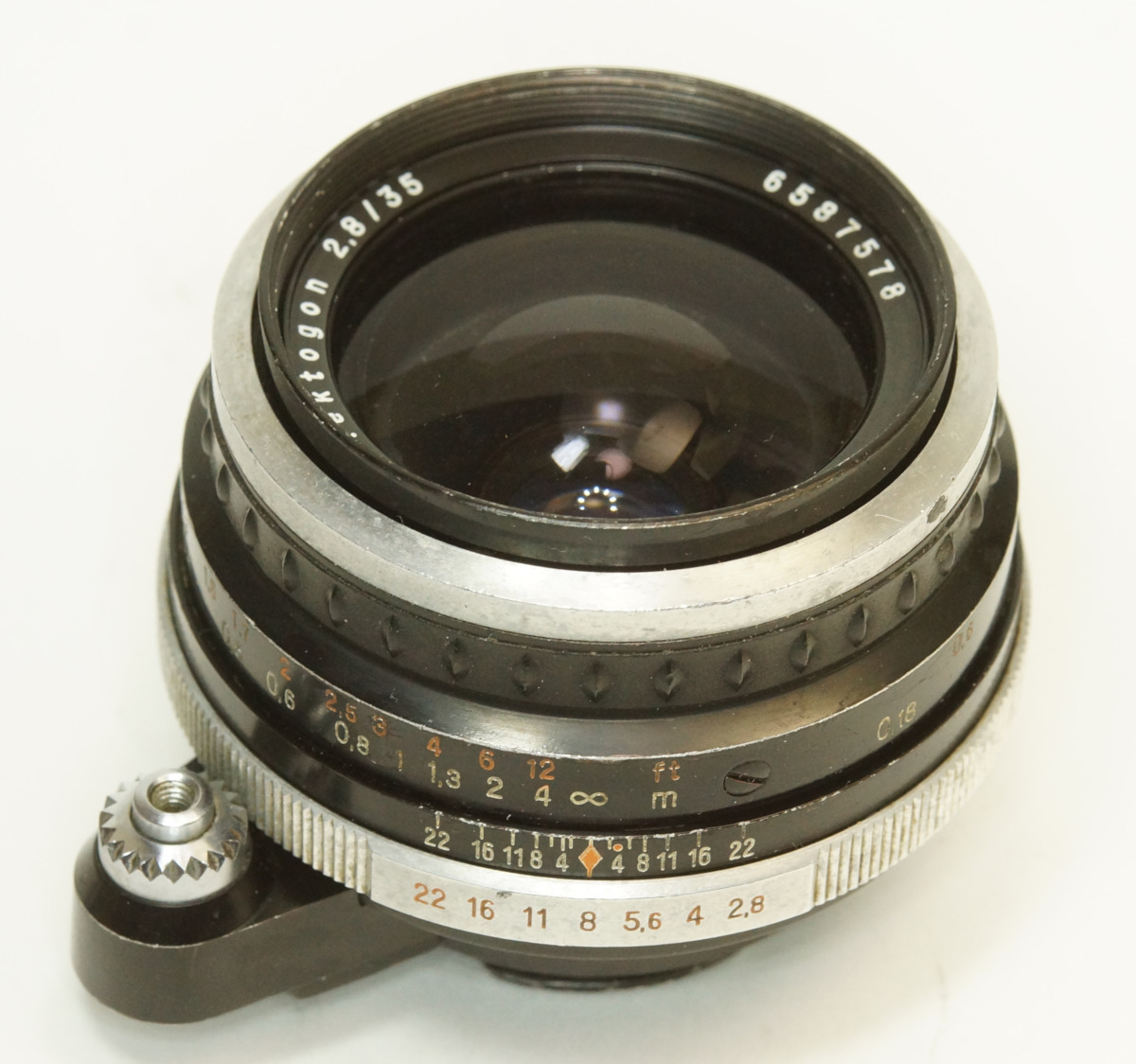 ドイツ製 Carl Zeiss Jena Flektogon 2.8/35 Exakta 126B-758 Q1 レジン 輸出仕様 60年代