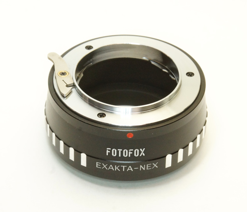 FOTOFOX エクサクタ →SONY α NEX E マウントアダプター Exakta→NEX ゼブラ