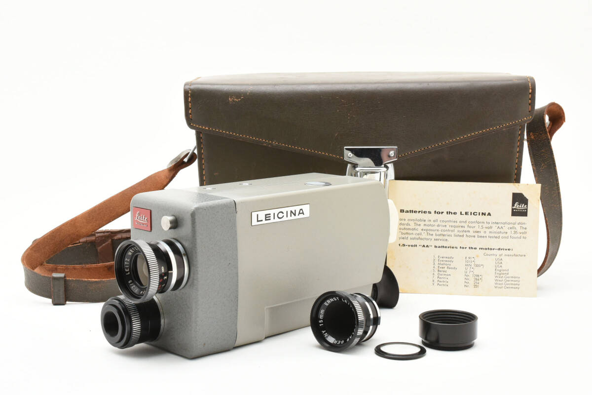 ★LEICA ライカ LEITZ LEICINA ライキナ 8mmフィルム 9mm F2 15mm F2 付★　R7536＃98