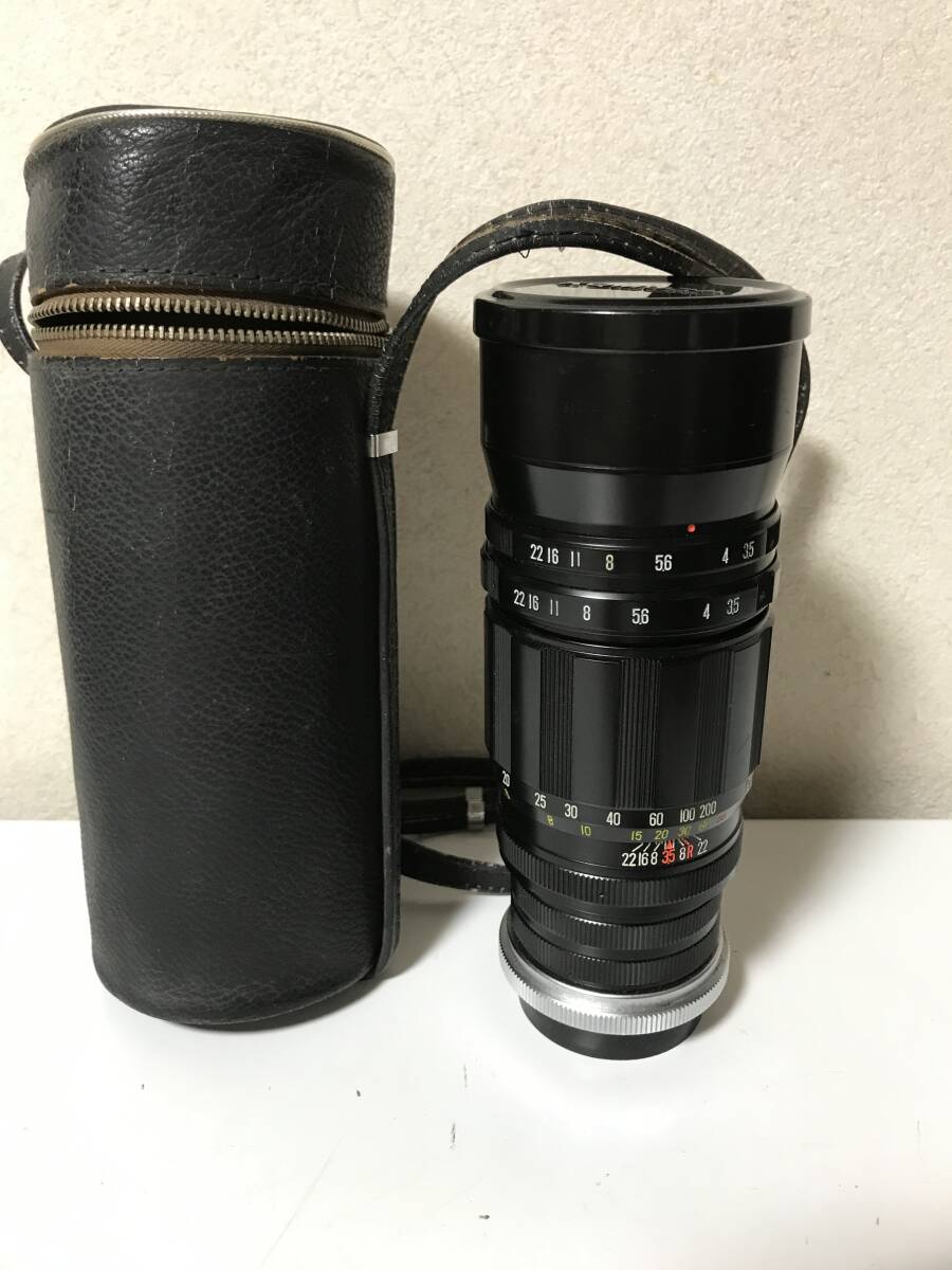 現状品　コムラ　KOMURA f＝200mm 1:3.5 レンズのみ　レンズ汚れあり　【2CM6090403】