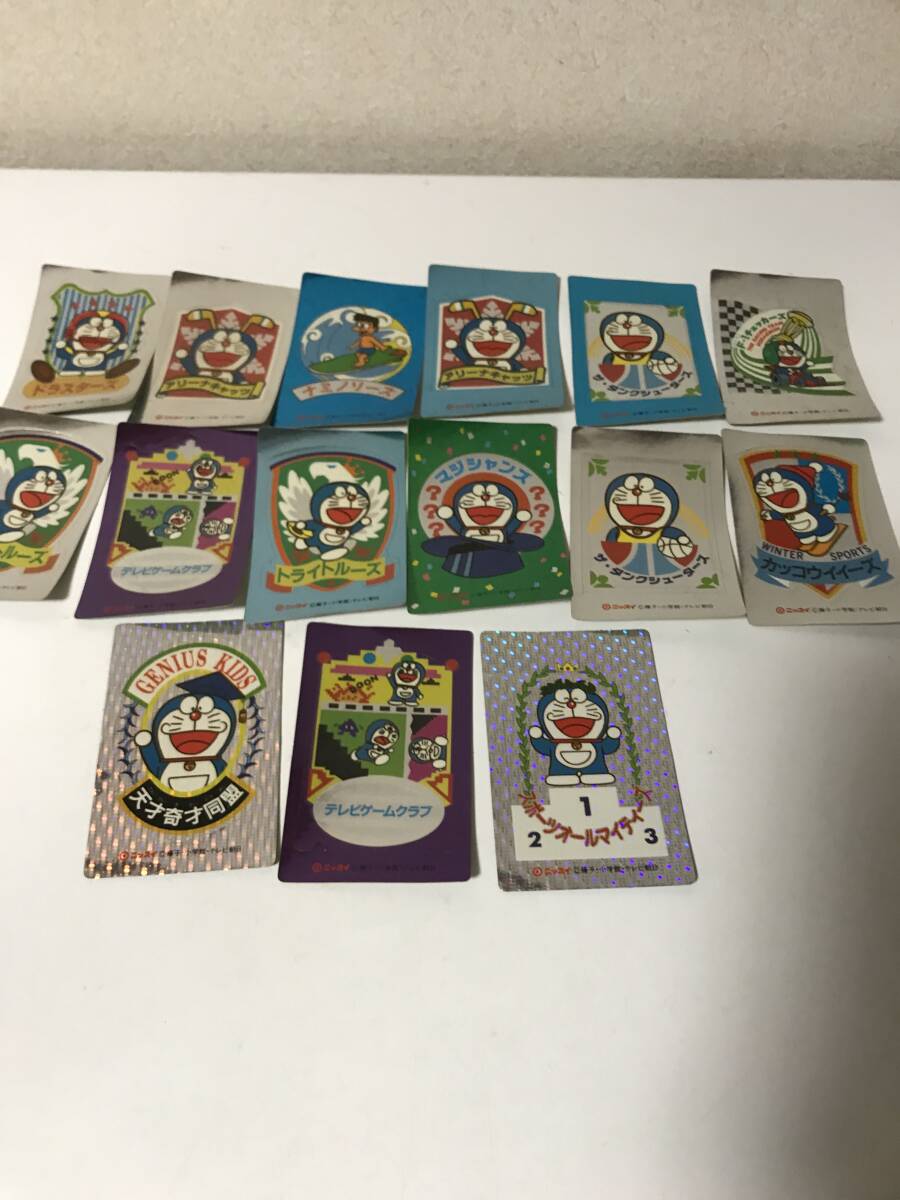 現状品　汚れあり　計15枚　スーパーエンブレムシール　ドラえもん　キラ２枚　ニッスイ　【HO6092401】