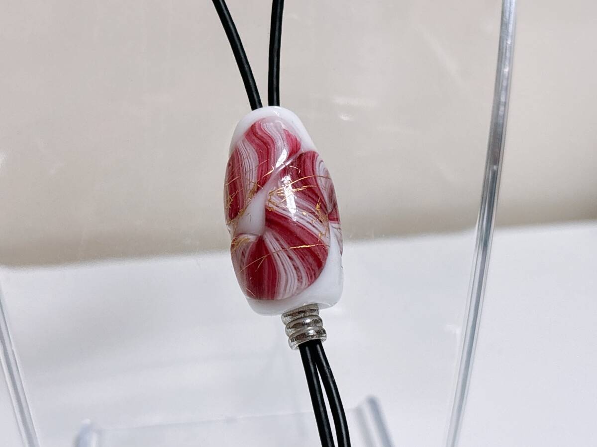 6-3 ネックレス とんぼ玉 蜻蛉玉 トンボ玉 ガラス玉 魔除け 工芸品 アクセサリー ハンドメイド 大量出品 まとめ ペア セット made in Japan