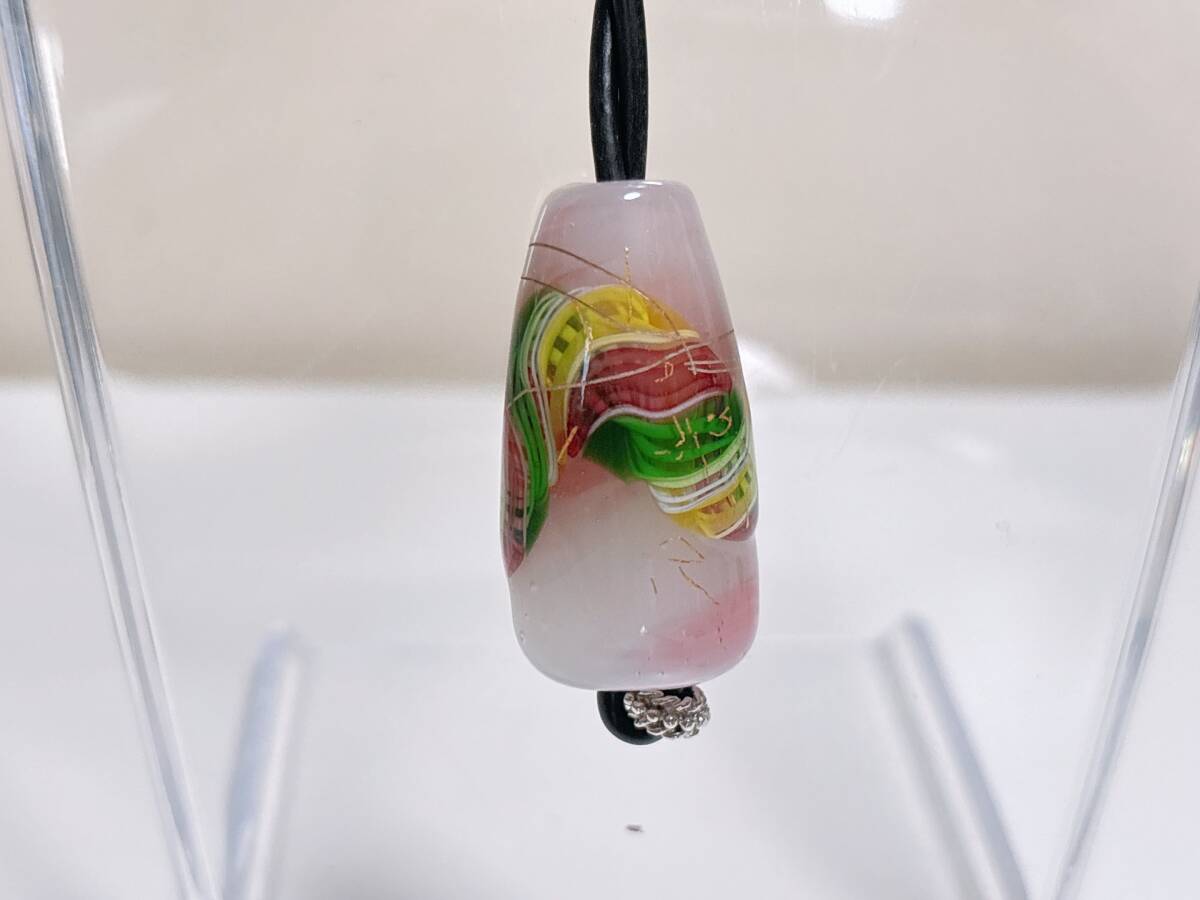 6-27 ネックレス とんぼ玉 蜻蛉玉 トンボ玉 ガラス玉 魔除け 工芸品 アクセサリー ハンドメイド 大量出品 まとめ ペアセット made in Japan